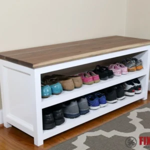 Entryway Bench With Shoe Storage